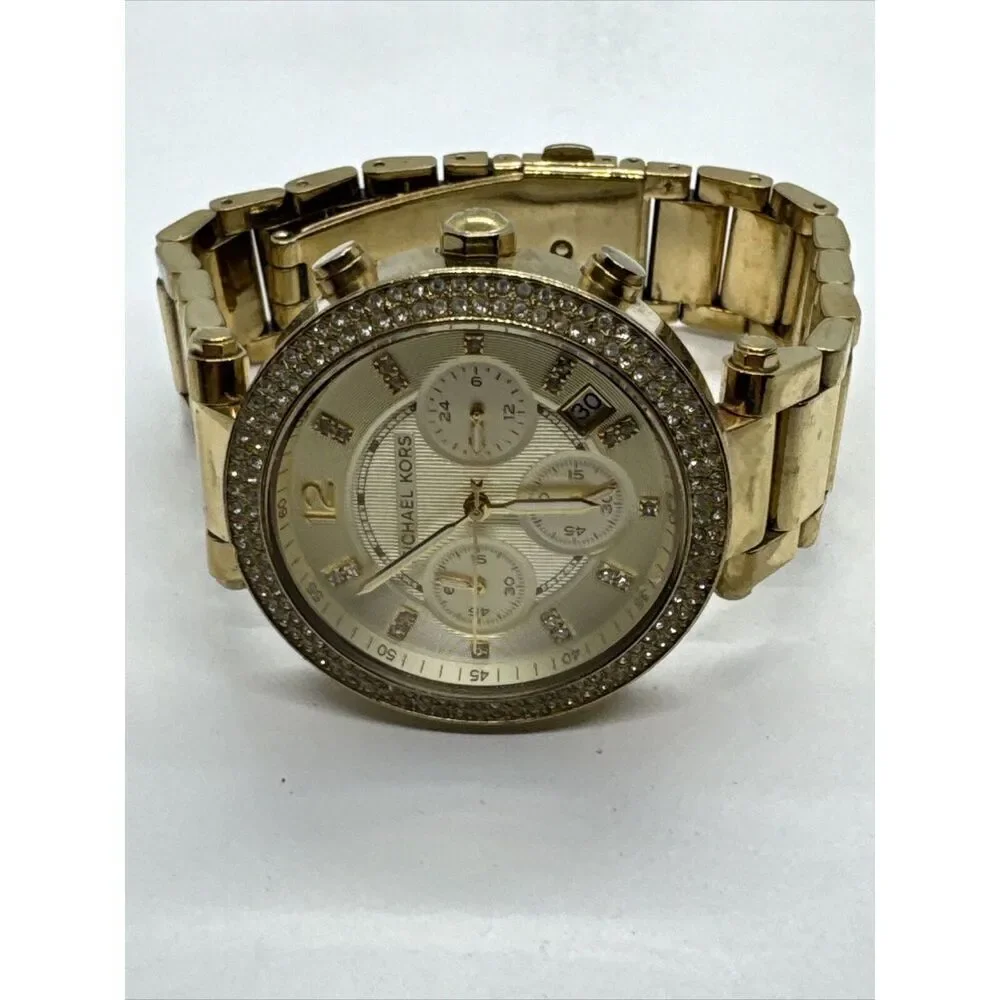 Michael Kors Parker MK5354 Women's Gold Stainless Steel Analog Dial Watch JNA634
